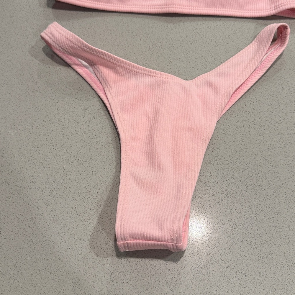 ROMWE Light Pink Bikini Set Size Small - Picture 4 of 8